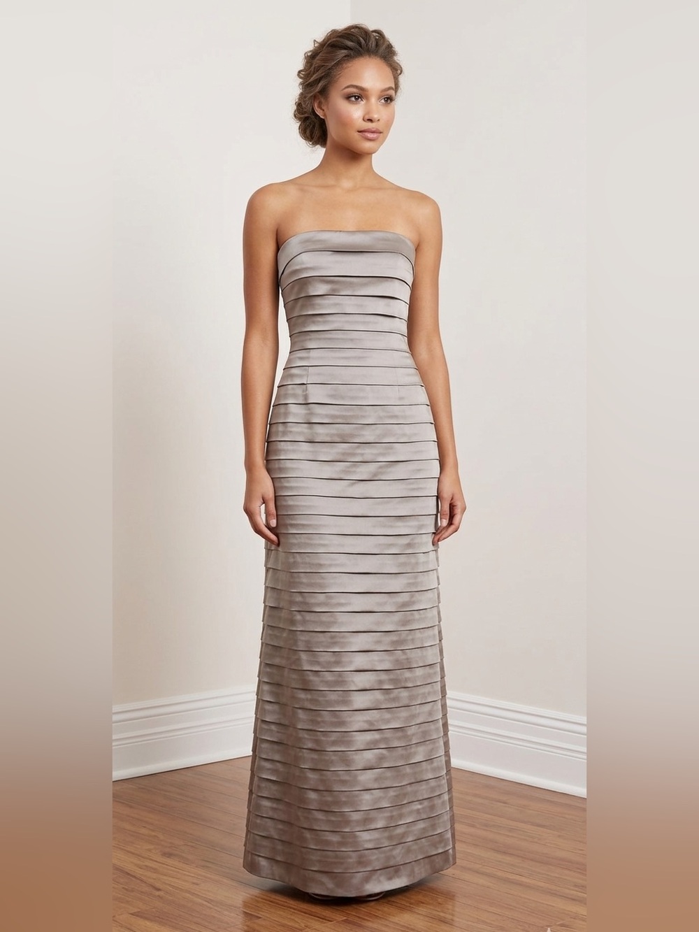 Sutton Studio Strapless Formal Cocktail Dress Silk Cover-Up NWT Sz 4